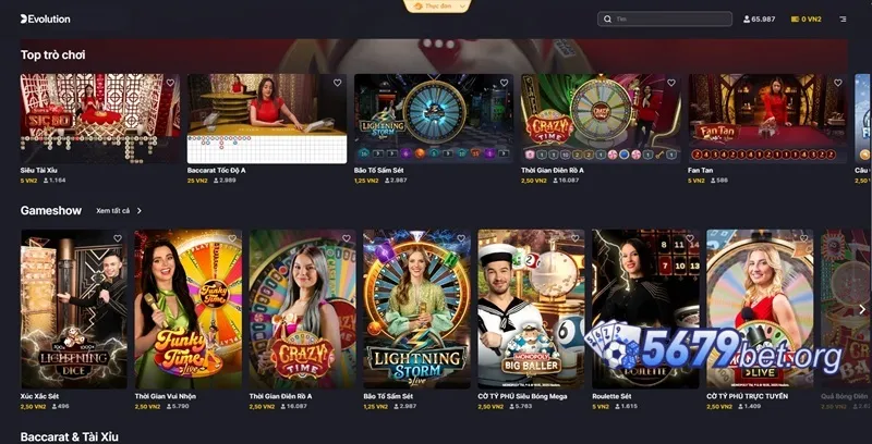 Evo live casino 5679 com