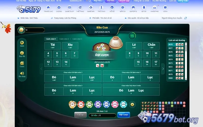bầu cua 5679 com