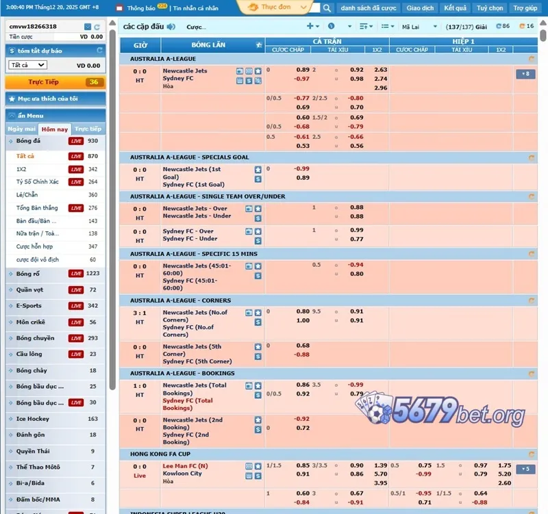cmd thể thao 5679 com