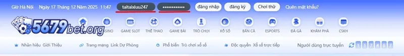 đăng nhập 5679