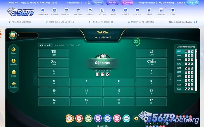 tài xỉu 5679 com
